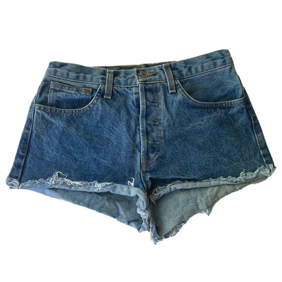 John Galt Pants - John Galt Jean Shorts Sz M High Rise Cut Off Brandy Melville Button Fly Womens